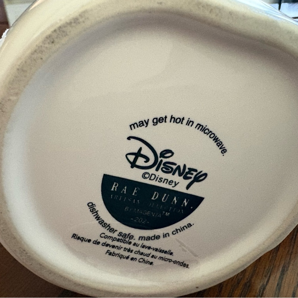 NWT Disney White Ceramic Mug with Pink Accent - Picture 2 of 5